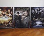 Deadwood The Complete Series Season 1, 2, &amp; 3 DVD Box Sets HBO 36 Episodes  - £17.64 GBP