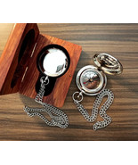 Working Compass, Custom Engraved Compass, Silver Handmade Compass Gift Item - £43.34 GBP