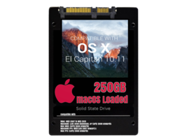 macOS Mac OS X 10.11 El Capitan Preloaded on 250GB Solid State Drive - £39.49 GBP