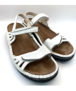 Naot Women&#39;s White Leather Sandals Size 37 - $51.60 CAD