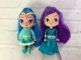 Shimmer and Shine Zeta the Sorceress and Shine Genie Small Dolls Figures Toy Lot - £13.93 GBP