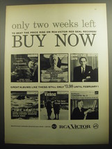1958 RCA Victor Records Ad - Only two weeks left to beat the price rise on RCA - £14.56 GBP