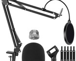 Mic Stand For Blue Yeti, Heavy Duty Microphone Stand With Microphone Win... - $40.99