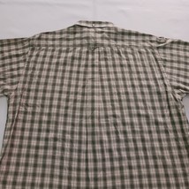 Arturo Calle Men's Cotton Green & Beige Plaid Short Sleeve Button Up Shirt Sz XL image 15