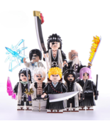 8pcs Anime Bleach Yamamoto Ichigo Kurosaki Toushirou Zazaki Minifigures Toy Gift - $19.99