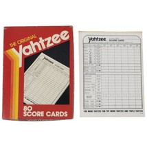 The Original Yahtzee Score Cards E6100 - Milton Bradley 1982 - $11.30
