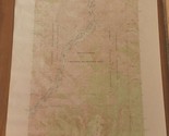 1991 Oregon-Idaho Hell&#39;s Canyon Quadrangle US Geological Survey Map 30&quot;x... - $17.77