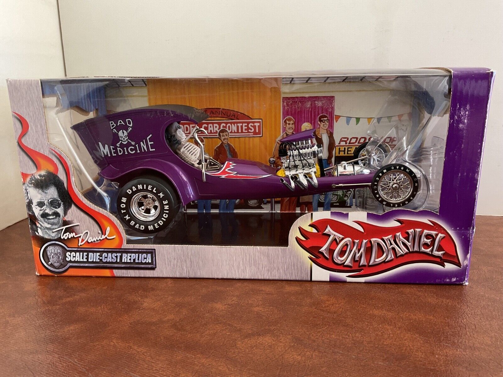 Toy Zone Iron Legends Tom Daniel Bad Medicine Dragster 1:18 Scale Die-Cast NIB - $47.00