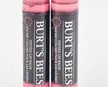 Burts Bees Tinted Lip Balm Hibiscus  0.15 Oz Each Sealed Lot Of 2 - £15.67 GBP