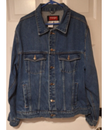 Vintage 90s Wrangler Hero Jacket Denim Trucker Men&#39;s XL Blue Jean Cowboy... - £22.34 GBP