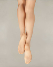 Capezio 1808C Child Size Small Suntan Shimmery Footed Tights - £5.58 GBP