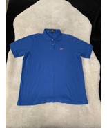 Vineyard Vines Mens Short Sleeve Cotton Blue Polo Lacrosse Logo Medium S... - $25.73