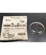 NOS Stella Round Armored Watch Crystal WRA Ever-Tite with Chrome Tension... - $10.99