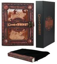 Game of Thrones Seven Kingdoms Map House Sigils Large Embossed Journal 7&quot;x10&quot; - $50.99