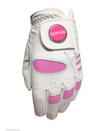 Ragazze Junior Golf Guanto. Bianco/Rosa &quot; Nome &quot; Sfera Marcatore. Tutte le - $9.89