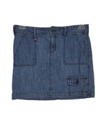 G.H. Bass Women&#39;s Cargo Blue Denim Jean Mini Short Skirt, 30&quot; Sz 2 Pockets - €16,56 EUR