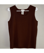 White Stag Chocolate Knit Sleeveless Top - $180.07 MXN