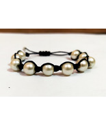 Handmade, Item, Bracelet,Baroque Pearl, Pracelet, adjustable, mens, pear... - £8.65 GBP