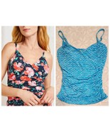 Garnet Hill Ruched Surplice Tankini Top Size 12 - $30.00