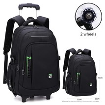 Big Capacity Wheeled School Bags Children Travel Rolling Luggage Bag Trolley Sch - £94.20 GBP