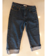Levis 515 Capri Jeans Womens Size 8 Medium Wash Blue Denim Mid-Rise Stretch - £11.80 GBP