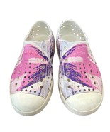 Native Kids Jefferson C10 Slip-On Shoes Purple &amp; Pink Abstract Rubber Sole - $395.39 MXN