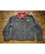 Levi Strauss Signature Black Denim Red Velvet Collar Jean Jacket - Toddl... - $23.31 CAD
