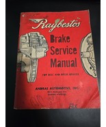 RAYBESTOS BRAKE SERVICE MANUAL 1966 AUTOMOTIVE REPLACEMENT CATALOG USED ... - $11.41