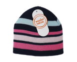Wonder Nation Toddler Knit Beanie Hat - New - Blues &amp; Pink - £5.52 GBP