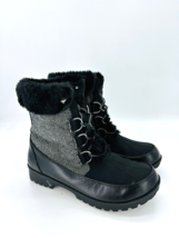 JBU JAMBU SOUTHGATE Waterproof Faux Fur-Cuff Boot- BLK , US 7 *USED* - £23.79 GBP