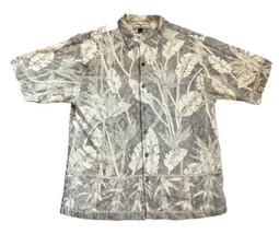 Tommy Bahama Silk Hawaiian Shirt Coconut Shell Buttons Birds Of Paradise... - £29.84 GBP