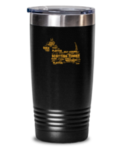 20 oz Tumbler Stainless Steel Insulated Funny Scottish Terrier Dog Doggie  - £23.66 GBP