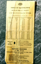 VTG Ephemera 1973 AAA MEXICO BORDER OFFICES Measurements - £7.69 GBP