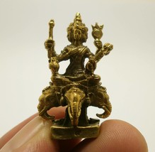 Phra Phrom Lord Brahma Hindu deity god of creation ride Erawan elephant Thai min - £23.09 GBP