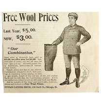 Putnam Clothing House Wool 1894 Advertisement Victorian Fabric ADBN1bbb - $19.99