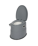 Portable Toilet with Non-slip Mat Grey - £44.89 GBP