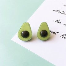 Fashion 2021 resin Green Fruits Drop Earrings For Women Lovely Big Penda... - £7.17 GBP