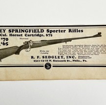 1931 Sedgley Springfield Sporter Rifles Advertisement Guns LGADYC4 - $19.99