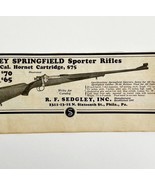 1931 Sedgley Springfield Sporter Rifles Advertisement Guns LGADYC4 - $27.15 CAD