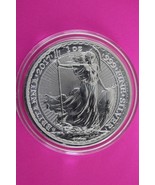 2017 Great Britain £2 Britannia 1 Ounce .999 Silver In Mint Capsule Genu... - $1,139.78 MXN