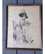 The Rendezvous Vtg Victorian French English Woman 10x13 Framed Print Art... - £15.03 GBP