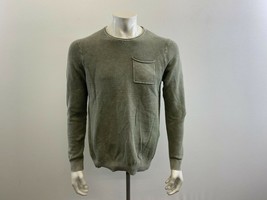Le31 Men&#39;s Waffle Front T Shirt Size Large Green Long Sleeve Cotton Crew... - $150.53 MXN