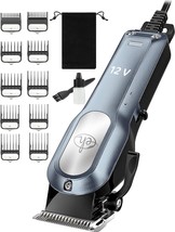 Dog Grooming Clippers: Pet Electric Professional Hair Grooming Clippers Kit With - £32.77 GBP