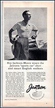 1950s Jantzen Sportswear PRINT AD Roy Jackson Moore Sports Car Driver BX3 - $4.74