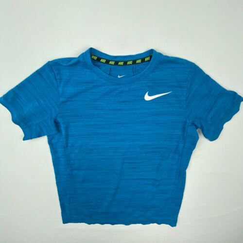 Nike Dri-Fit Boys T-Shirt Size L Blue TS14 - $7.42