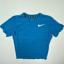 Nike Dri-Fit Boys T-Shirt Size L Blue TS14 - £5.82 GBP