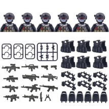 6PCS Modern City SWAT Ghost Commando Special Forces Army Soldier Figures K152 - £20.71 GBP