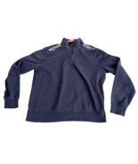 Michael Kors 81 Sweatshirt  1/4 Zip Men&#39;s Large Long Sleeve Blue Mock Neck - $663.87 MXN