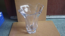 Large Vintage Mcm Daum Nancy France Freeform Crystal Vase - £273.64 GBP