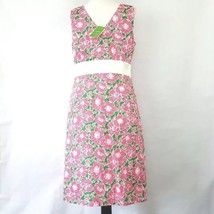 Island Republic Floral Pink Green Sleeveless Wrap Dress Womens size 10 - £23.18 GBP
